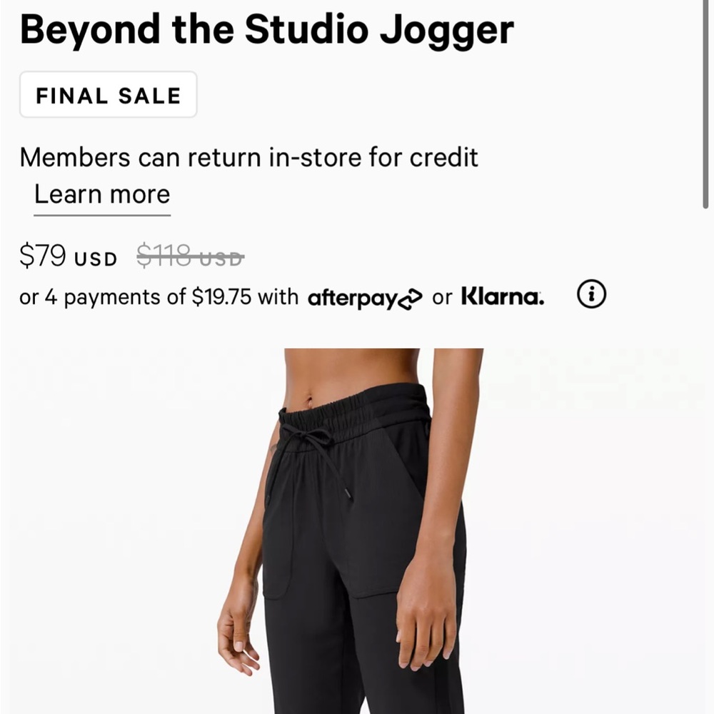 Beyond the Studio Jogger Lululemon